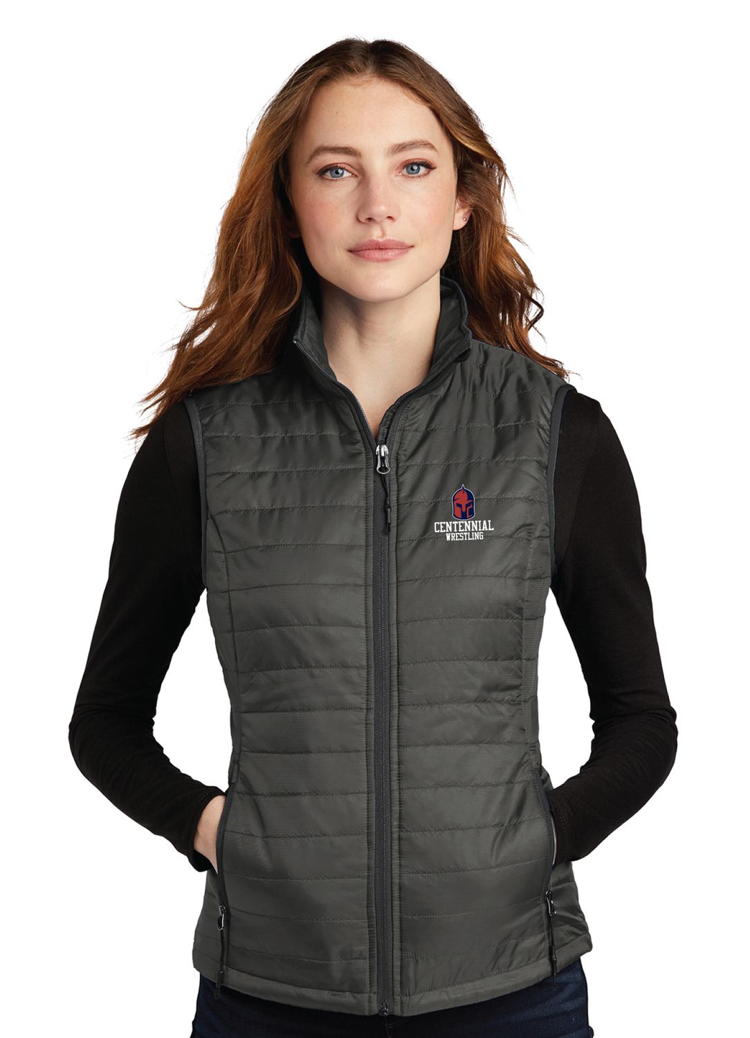Centennial Wrestling - Ladies Packable Puffy Vest