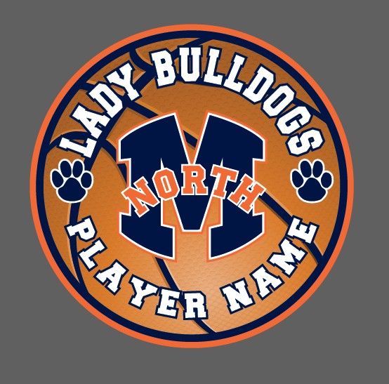 North Girls Basketball - Window Decal