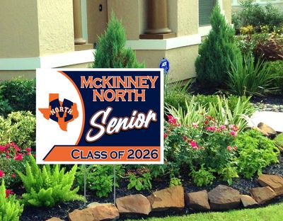McKinney North Bulldogs - Senior 2026 Yard Sign