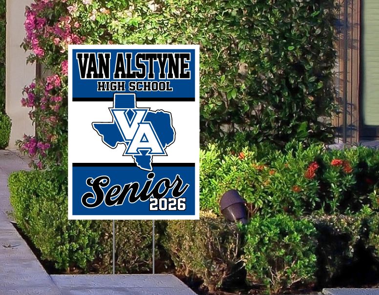 Van Alstyne Panthers - Senior 2026 Yard Sign
