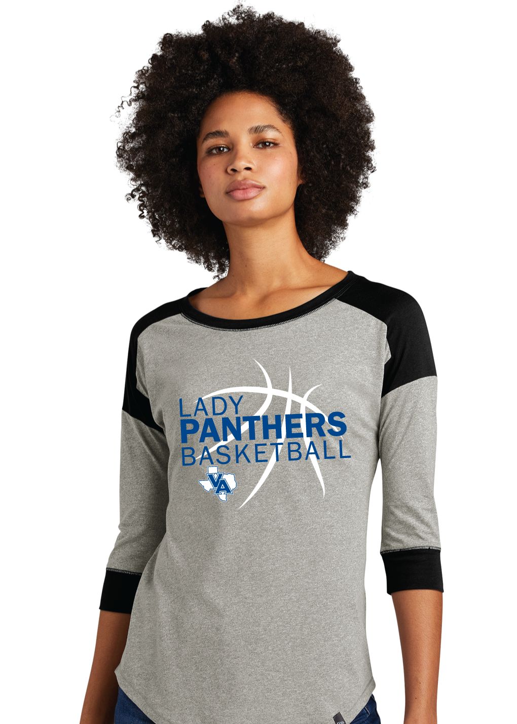 Paw Shop Girls BB - Simple Grooves - 3/4 Sleeve Baseball Raglan Tee