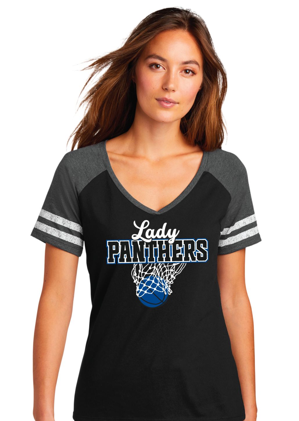 Paw Shop Girls BB - Net - Game V Neck Tee