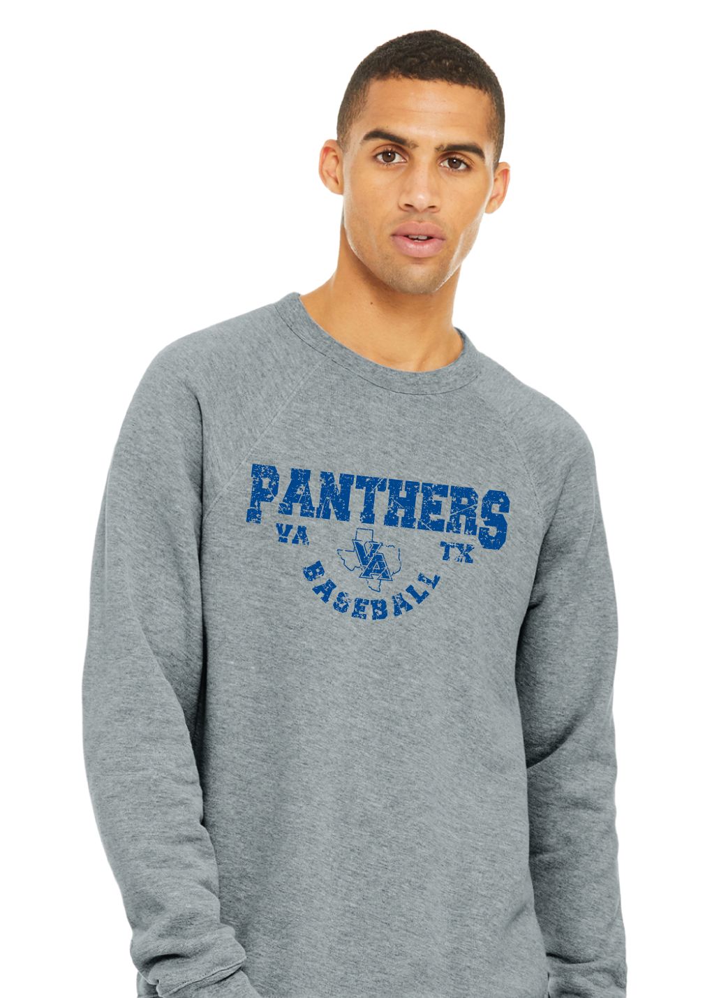 Paw Shop Baseball - Reverse Arch - Bella+Canvas Crew Sweatshirt