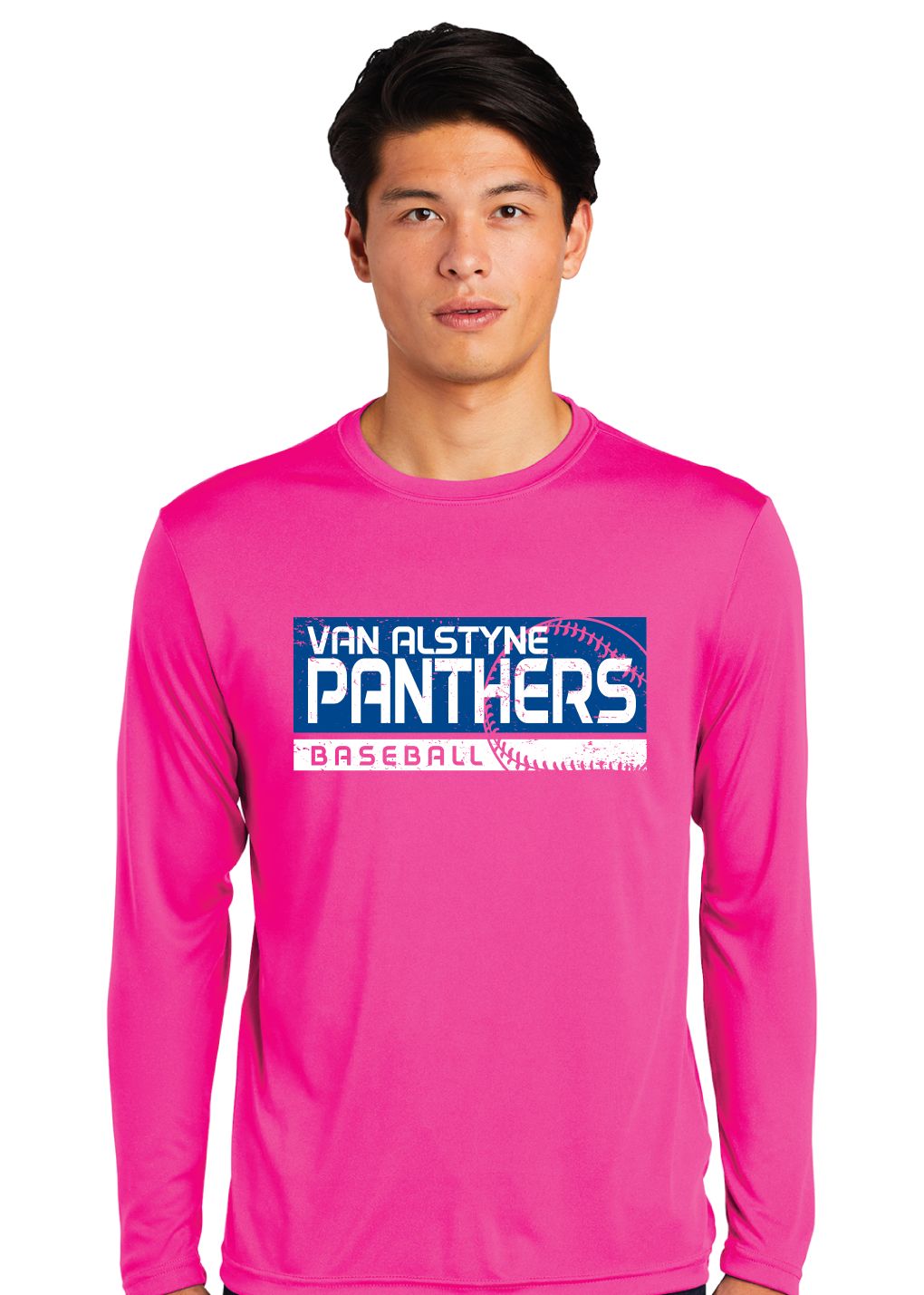 Paw Shop Baseball - Distressed Block - Dri Fit Long Sleeve