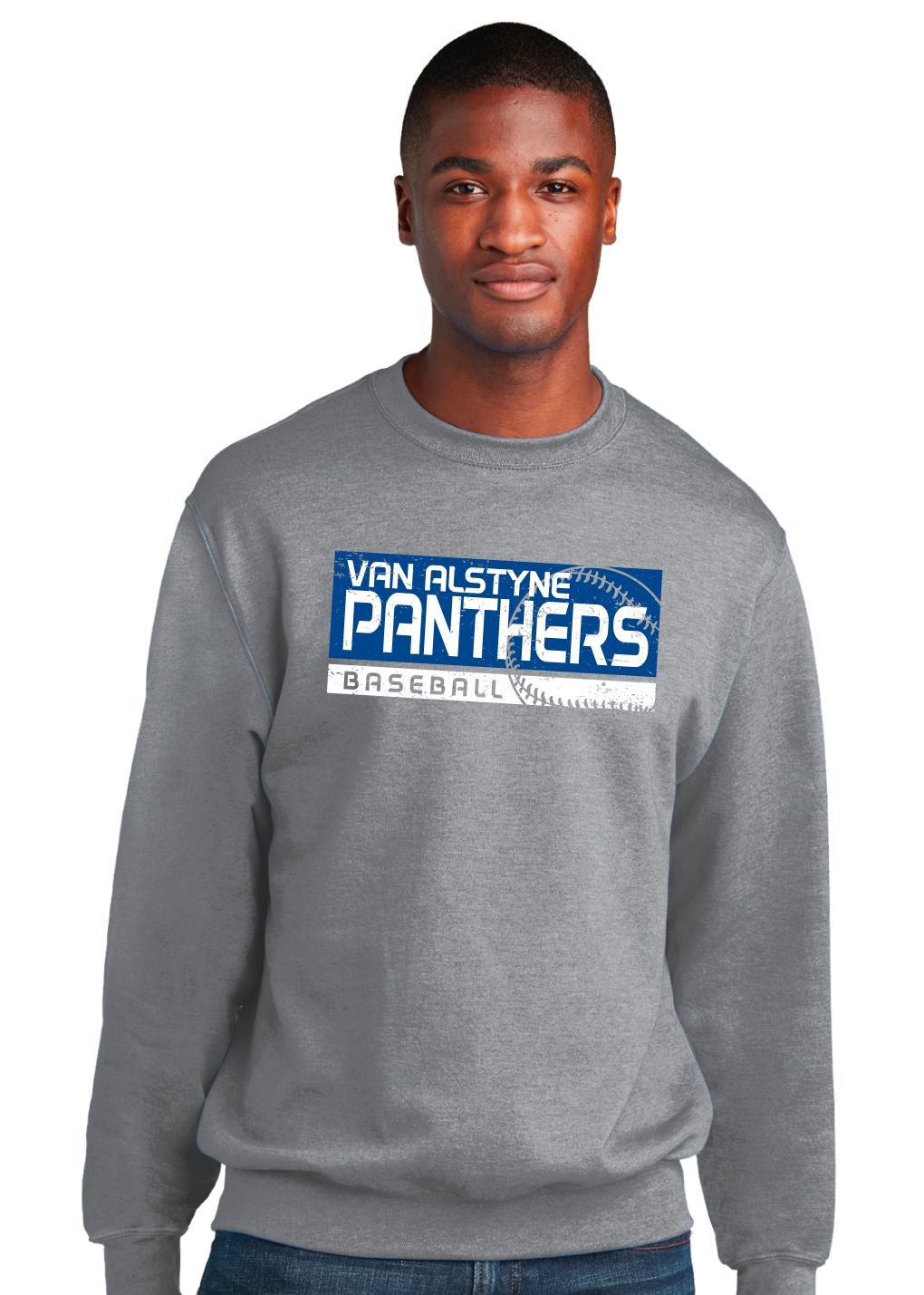 Paw Shop Baseball - Distressed Block - Crew Sweatshirt