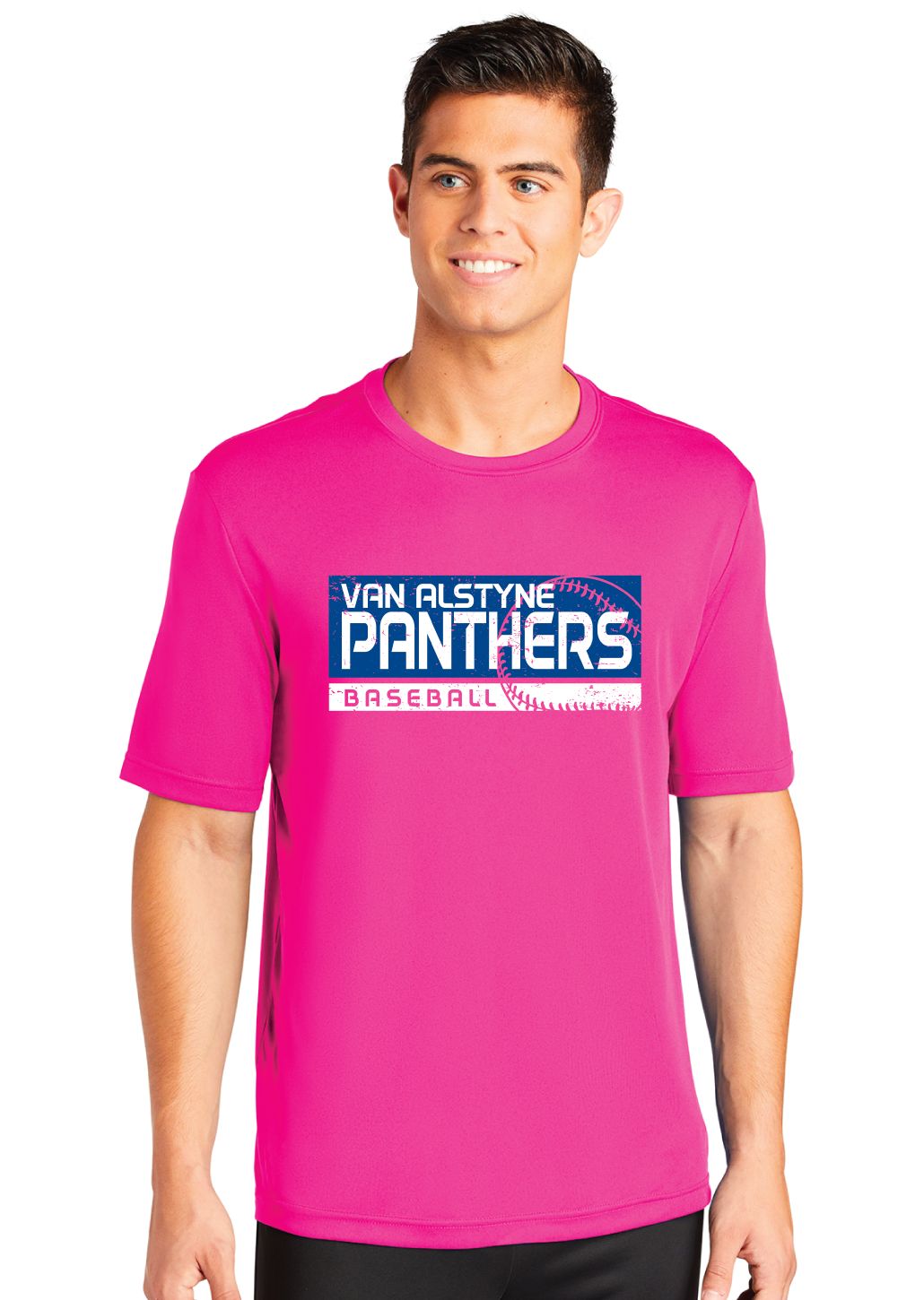 Paw Shop Baseball - Distressed Block - Dri Fit Short Sleeve