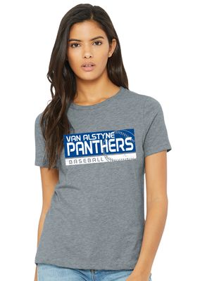 Paw Shop Baseball - Distressed Block - Bella+Canvas Ladies