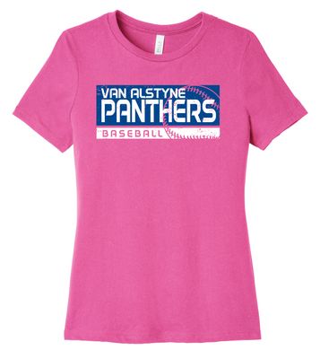 Paw Shop Baseball - Distressed Block - Bella+Canvas Ladies