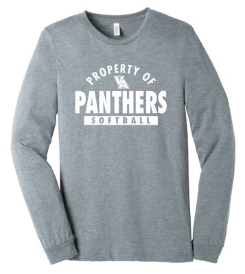 Paw Shop Softball - Property Of - Bella+Canvas Long Sleeve