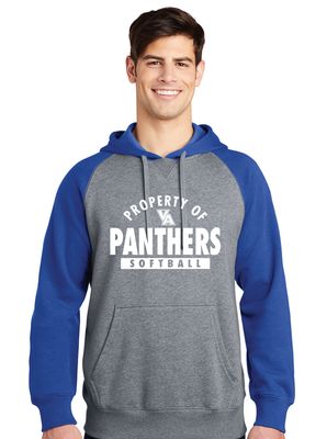 Paw Shop Softball - Property Of - Raglan Hoodie