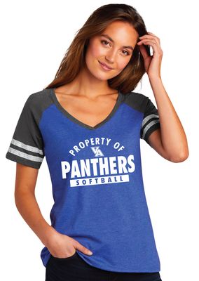 Paw Shop Softball - Property Of - Game V Neck Tee