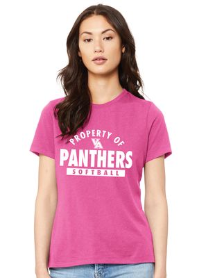 Paw Shop Softball - Property Of - Bella+Canvas Ladies