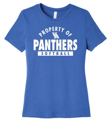 Paw Shop Softball - Property Of - Bella+Canvas Ladies
