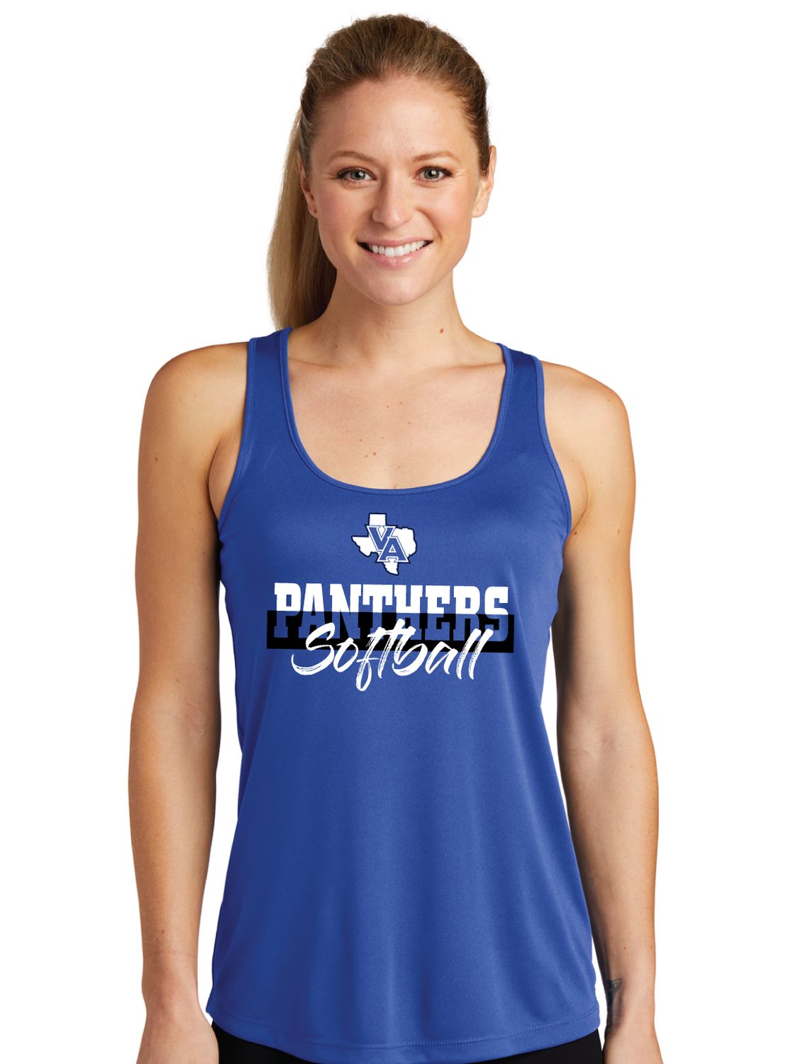 Paw Shop Softball - Split - Dri Fit Racerback Tank