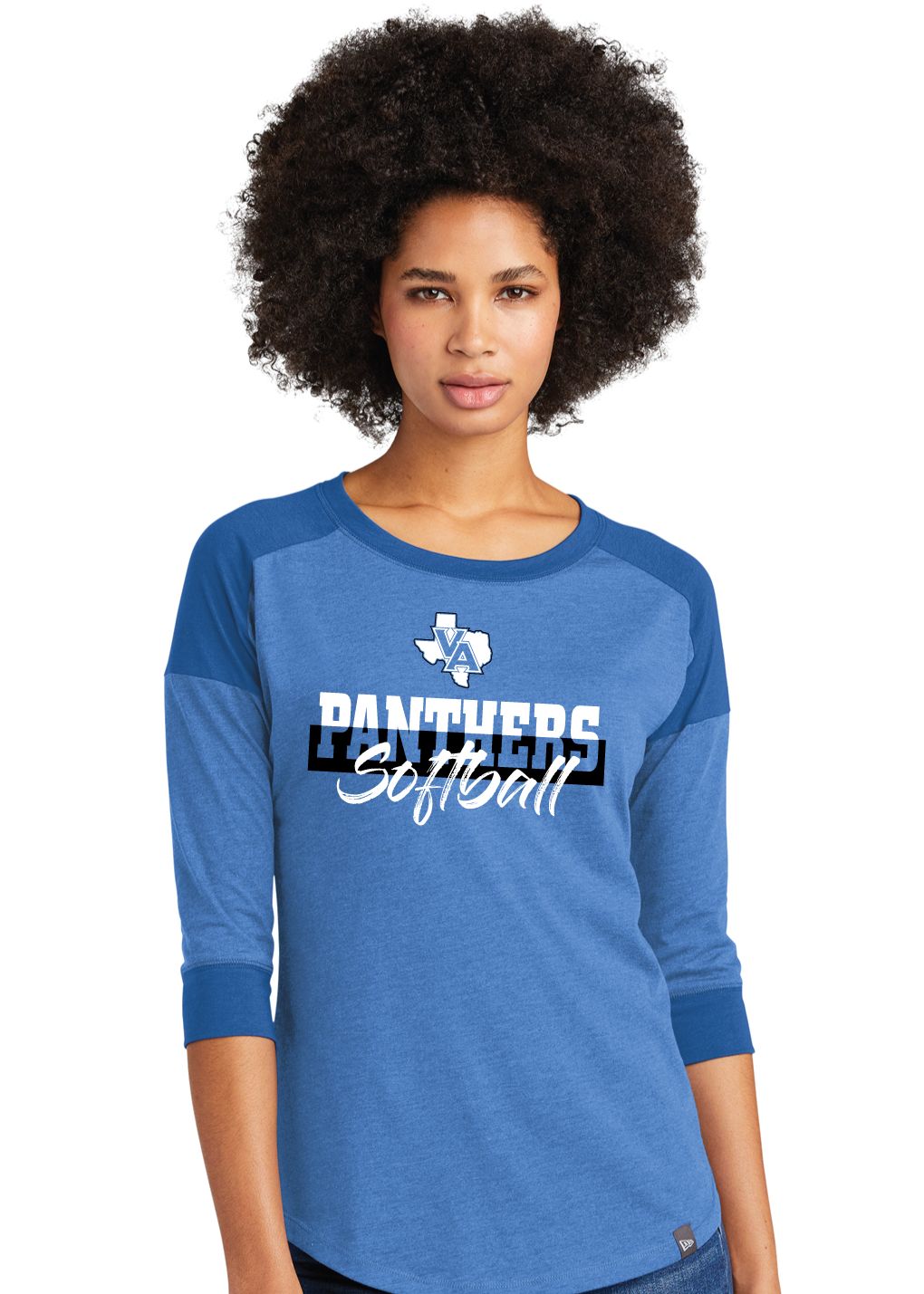Paw Shop Softball - Split - 3/4 Sleeve Baseball Raglan Tee