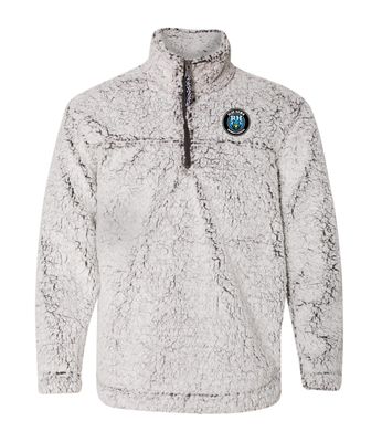 Rock Hill Blue Hawks Womens Soccer - Unisex Sherpa Fleece Quarter-Zip Pullover