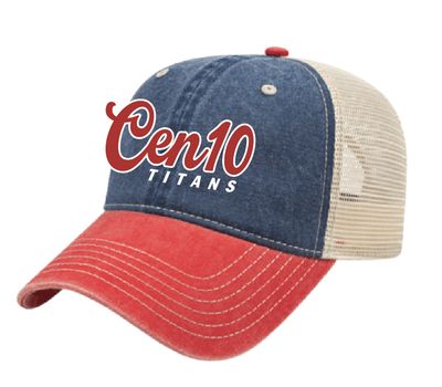 Centennial Football - Washed Trucker Mesh Hat