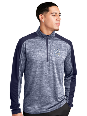 Cockrill Cowboys - Electric Heather 1/4 Zip Pullover