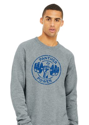 Paw Shop Powerlifting - Circle - Bella+Canvas Crew Sweatshirt