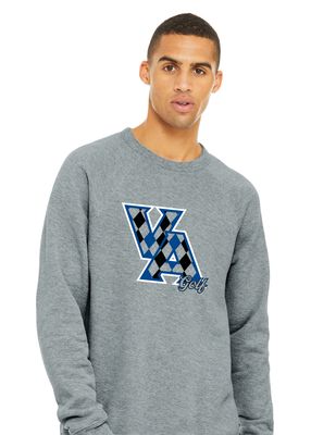 Paw Shop Golf - Argyle - Bella+Canvas Crew Sweatshirt