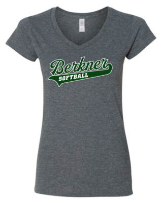 Berkner Softball - Old School Script - V-Neck