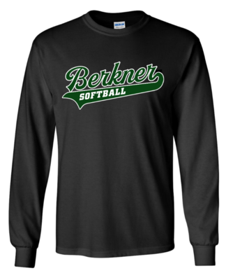 Berkner Softball - Old School Script - LS