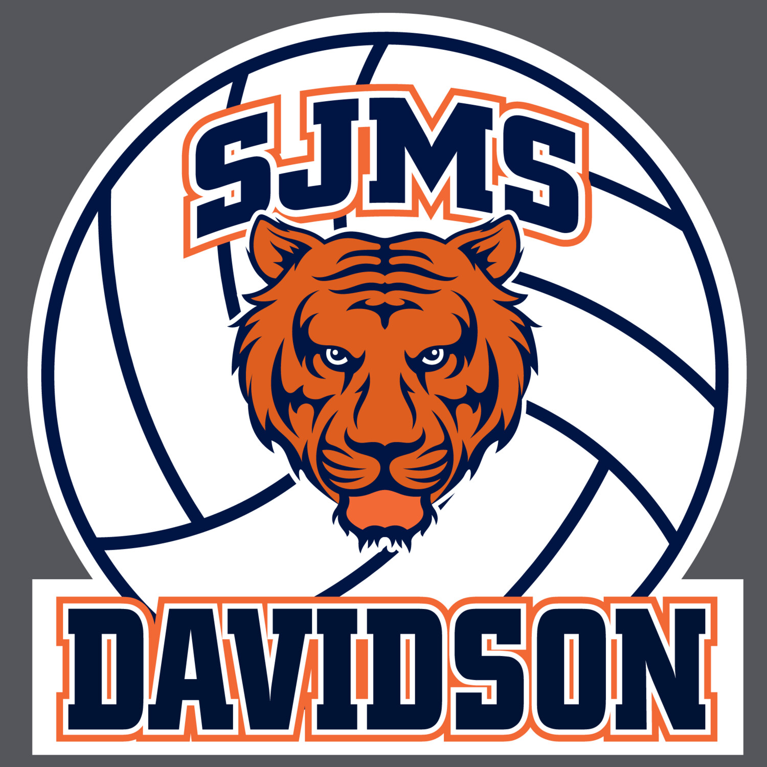 Johnson Tigers - Volleyball Yard Sign