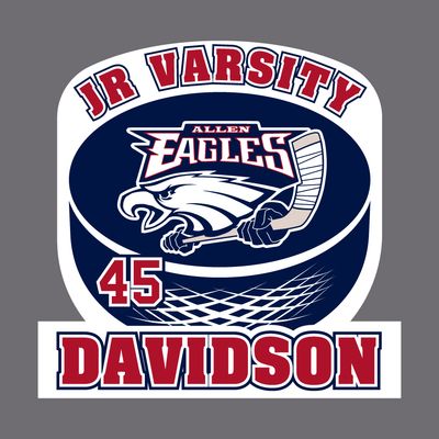 Allen Eagle Hockey - Puck Window Decal