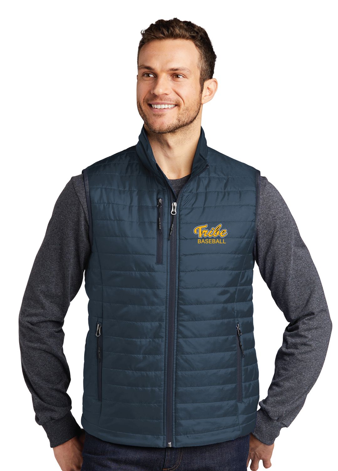 Tribe Baseball - Mens Packable Puffy Vest