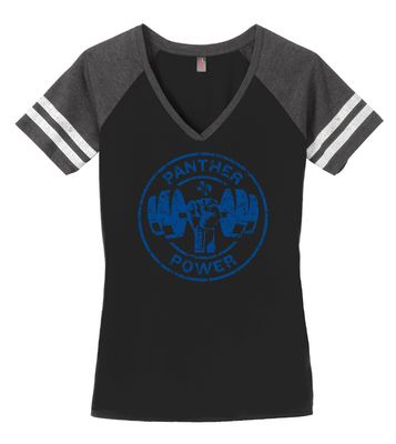 Paw Shop Powerlifting - Circle - Game V-Neck Tee
