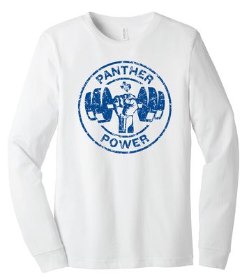 Paw Shop Powerlifting - Circle - Bella+Canvas Long Sleeve
