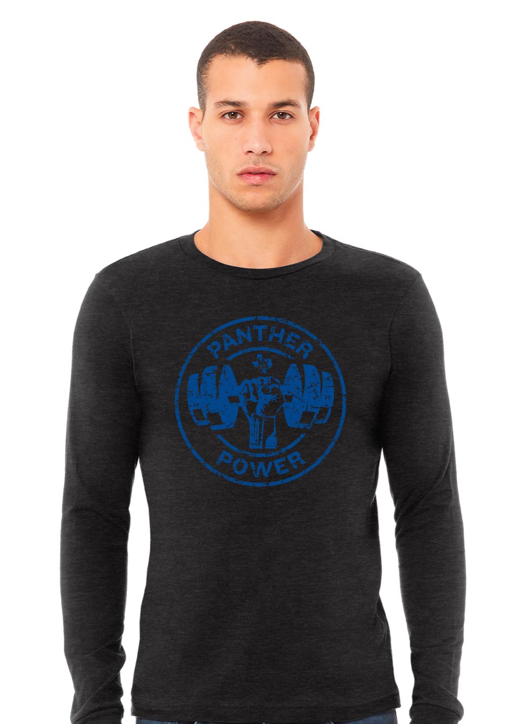Paw Shop Powerlifting - Circle - Bella+Canvas Long Sleeve