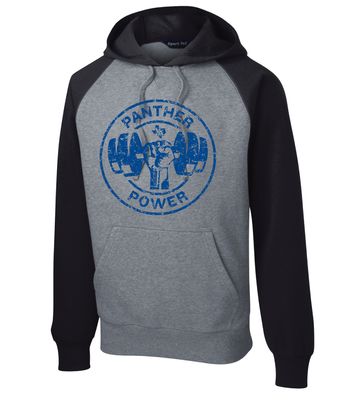 Paw Shop Powerlifting - Circle - Raglan Hoodie