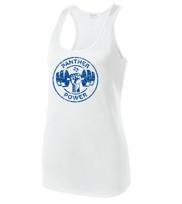 Paw Shop Powerlifting - Circle - Dri Fit Racerback Tank