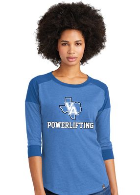 Paw Shop Powerlifting - Texas - 3/4 Sleeve Baseball Raglan Tee