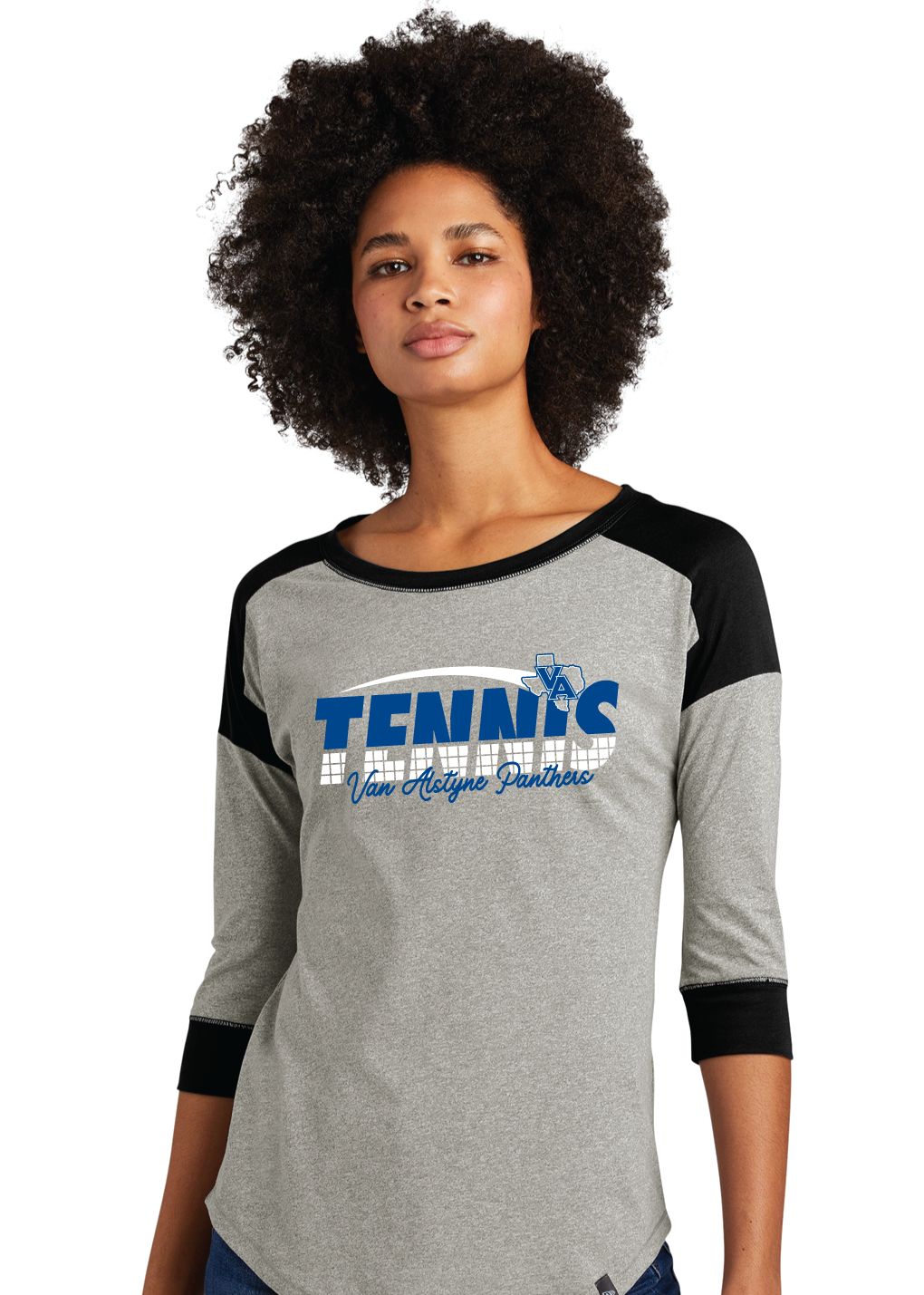 Paw Shop Tennis - Net - 3/4 Sleeve Baseball Raglan Tee