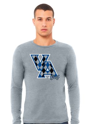 Paw Shop Golf - Argyle - Bella+Canvas Long Sleeve