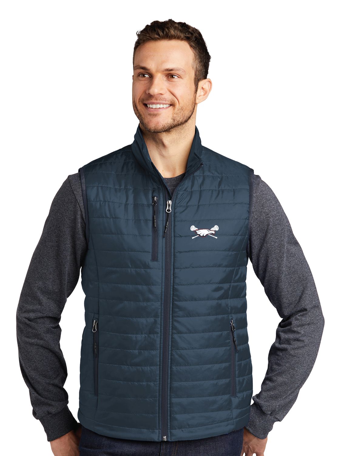 Allen Girls Lacrosse - Mens Packable Puffy Vest