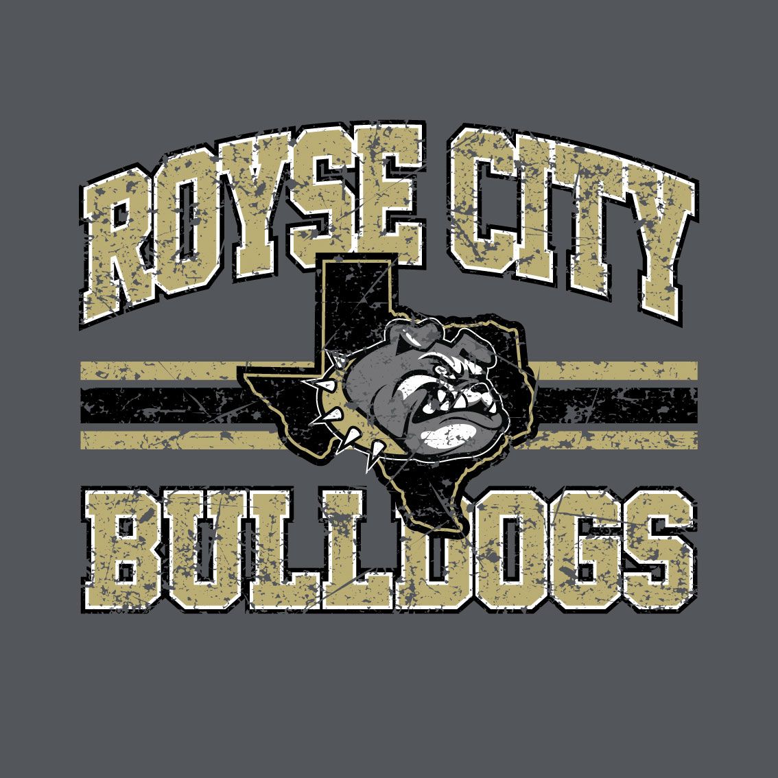 Royse City Bulldogs - ARCHED RCB