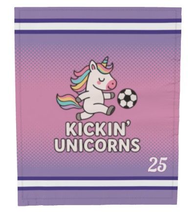 Kicking Unicorns - Vasek - FLEECE BLANKET