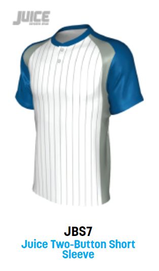 LEAYSA - DIY Sublimated Button Jersey, Jersey Style: JBS7 - Unisex 2-Button