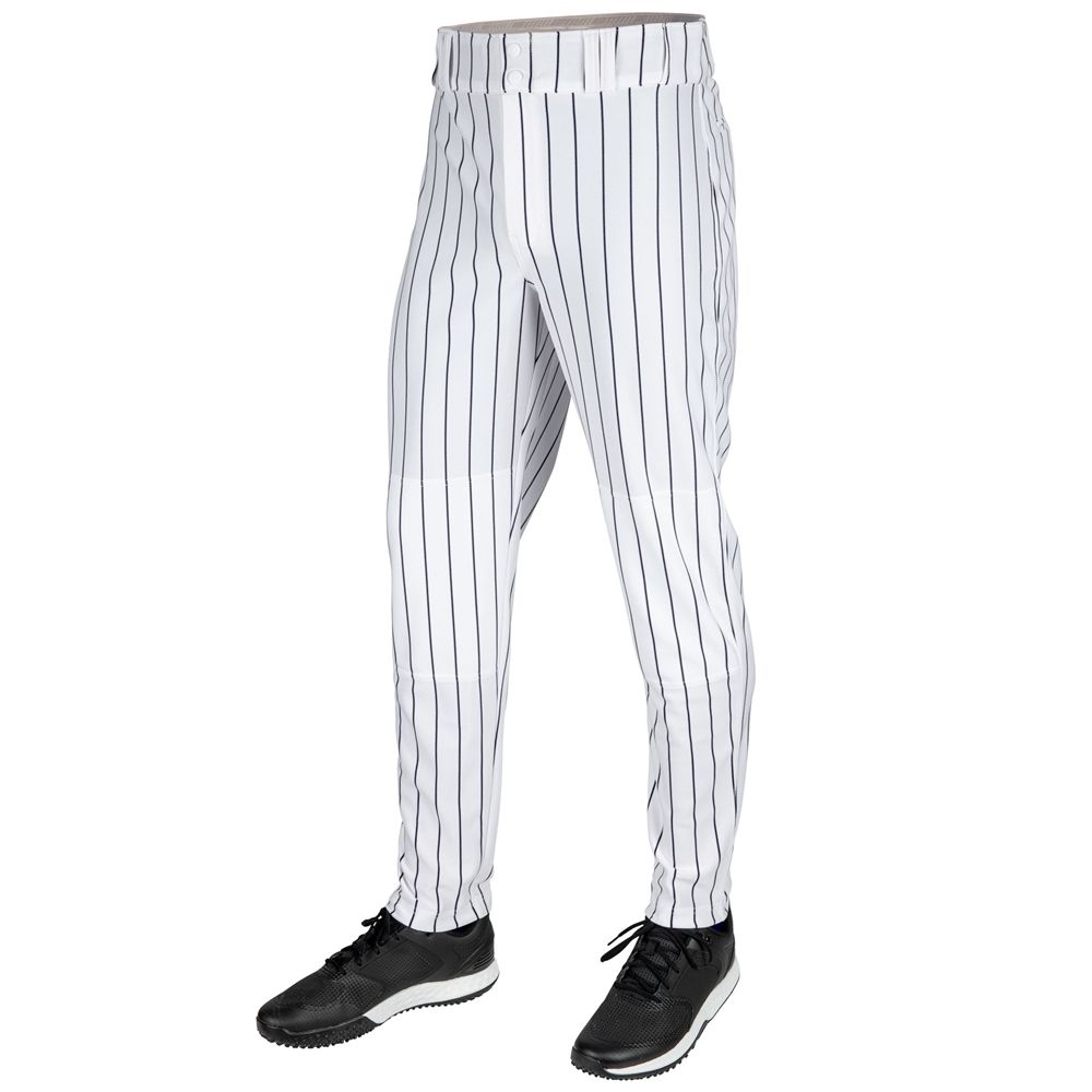 Pinstripe Pants - Tapered Leg