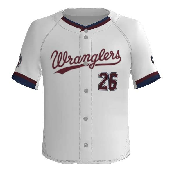 Texas Wranglers - WHITE GAME JERSEY
