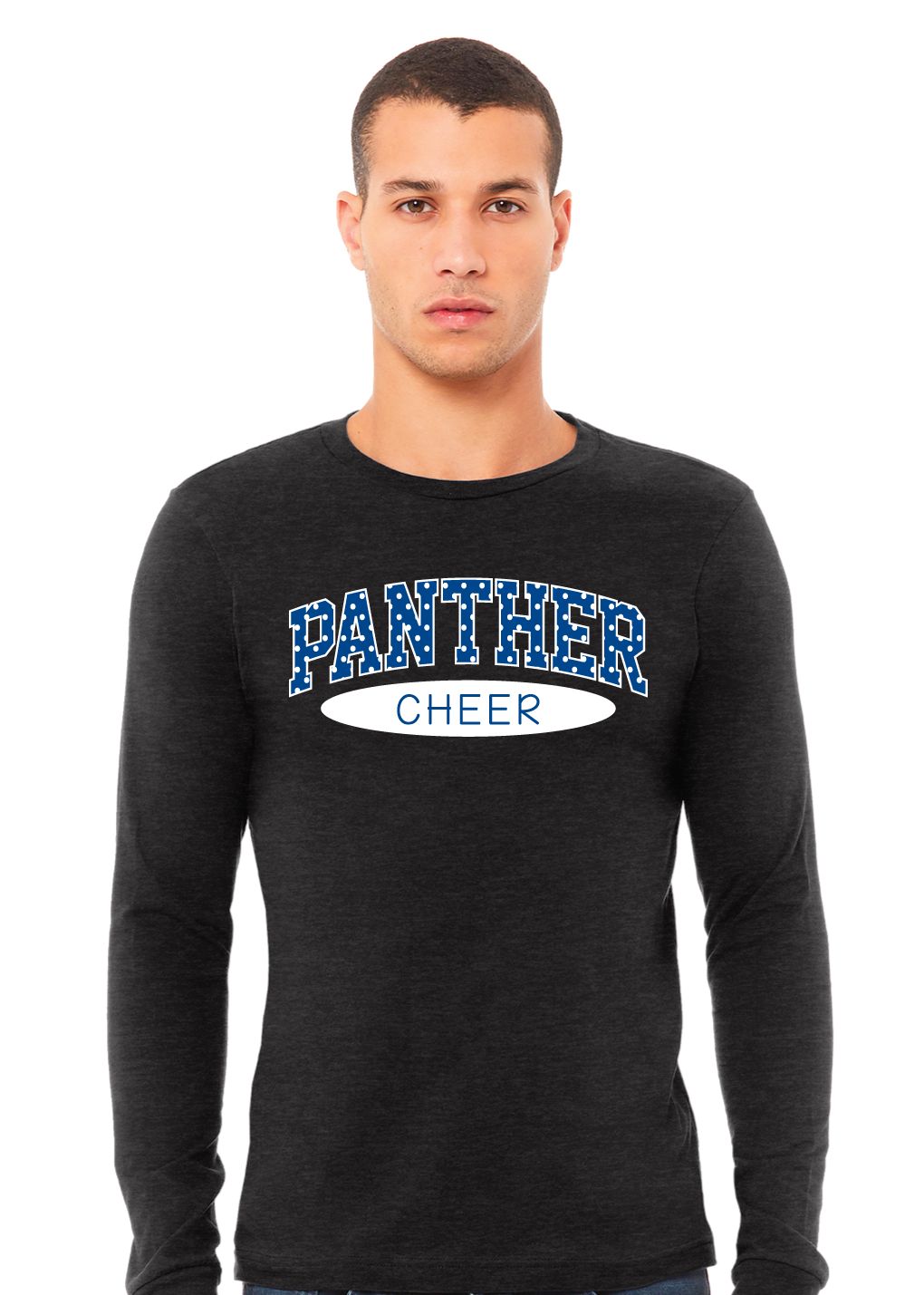 Paw Shop Cheer - Polka Dots - Bella+Canvas Long Sleeve