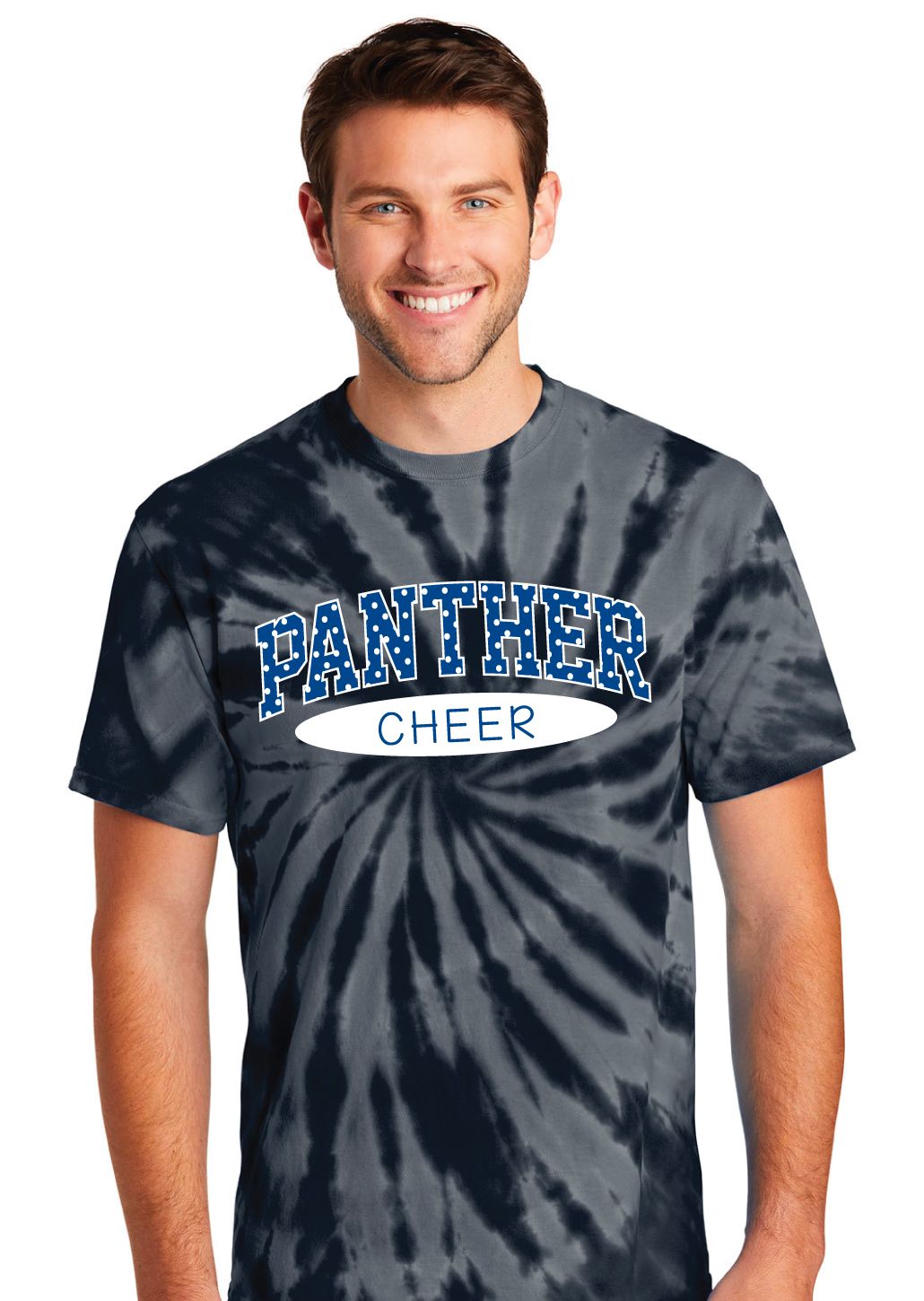 Paw Shop Cheer - Polka Dots - Tie Dye Short Sleeve