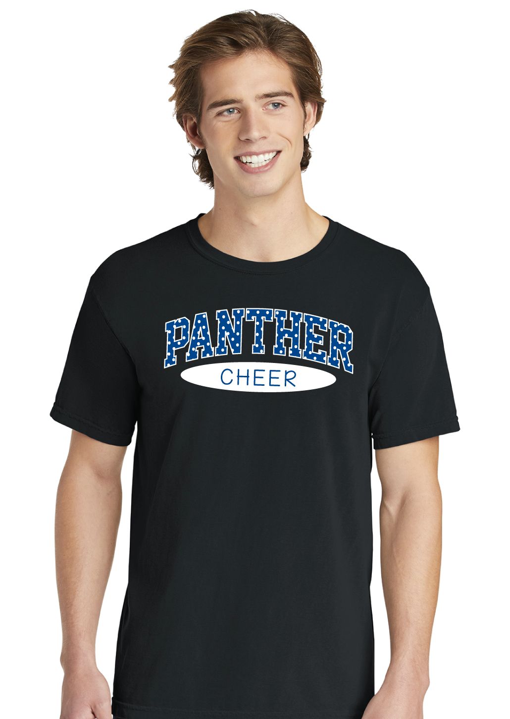 Paw Shop Cheer - Polka Dots - Comfort Colors Short Sleeve