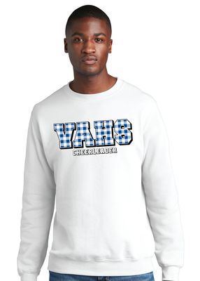 Paw Shop Cheer - Gingham - Crew Sweatshirt
