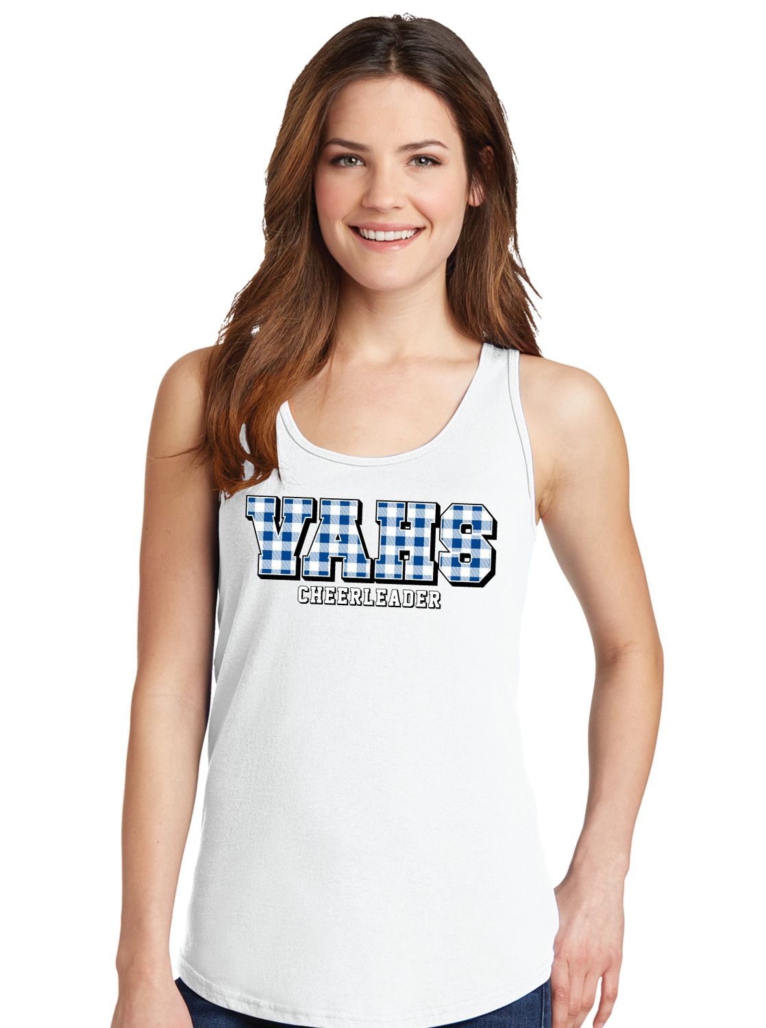 Paw Shop Cheer - Gingham - Cotton Tank