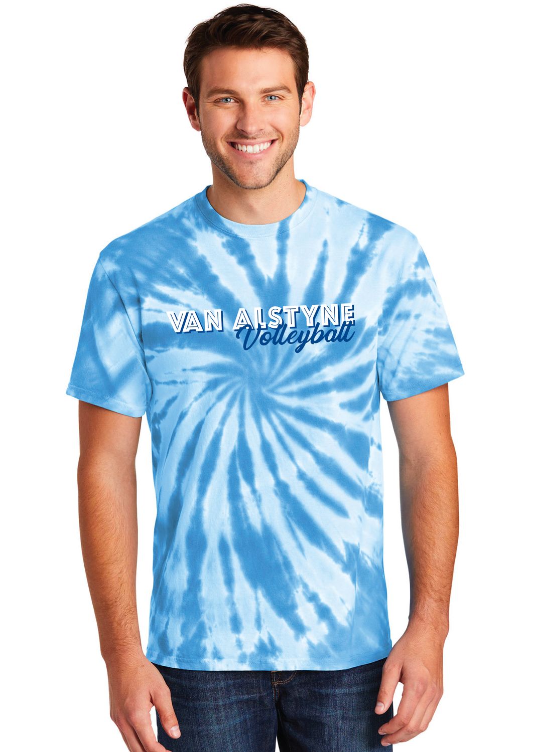 Paw Shop VB - Block Script - Tie Dye Short Sleeve