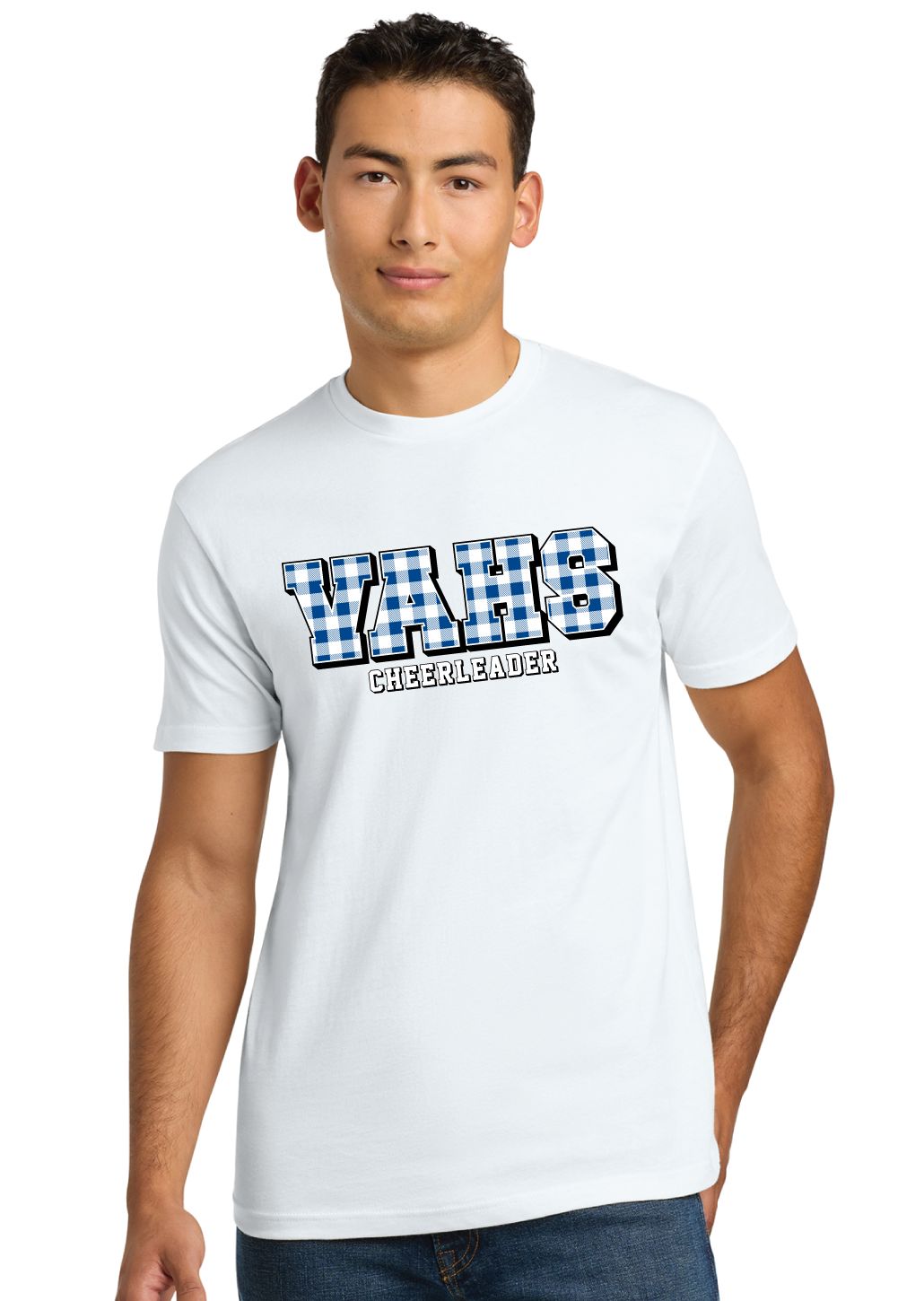 Paw Shop Cheer - Gingham - Next Level Short Sleeve